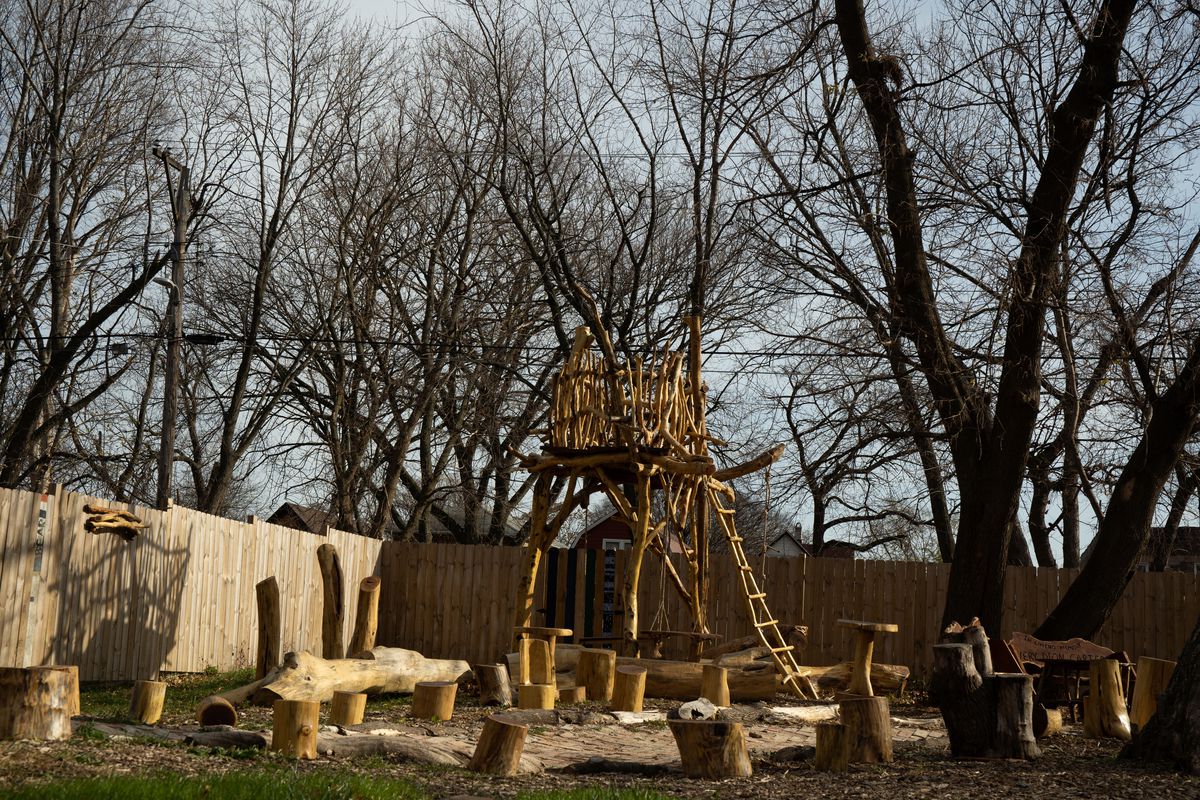 A playground created by I Grow Chicago in Englewood.
