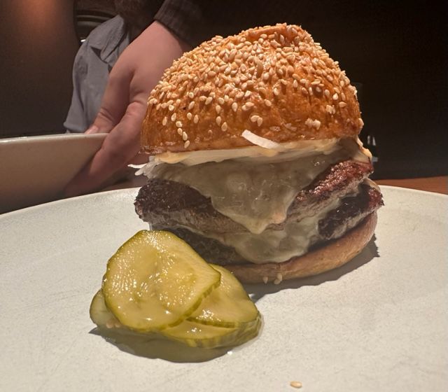 A double cheeseburger