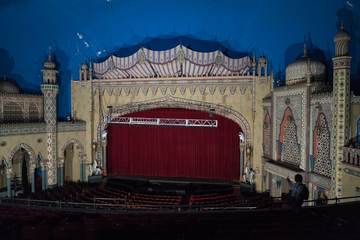 The Moroccan-themed Avalon Theater opened in 1927. A local entrepreneur has been trying to raise money to fix up and reopen the 2,250-seat venue, now called the Avalon Regal Theater. | Max Herman/For the Sun-Times
