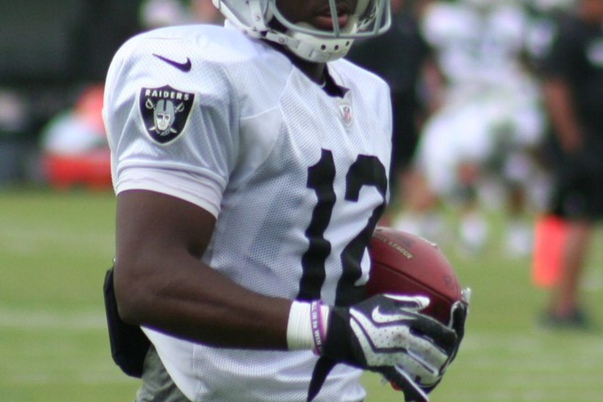 Oakland Raiders wide receiver Jacoby Ford (photo by Levi Damien)