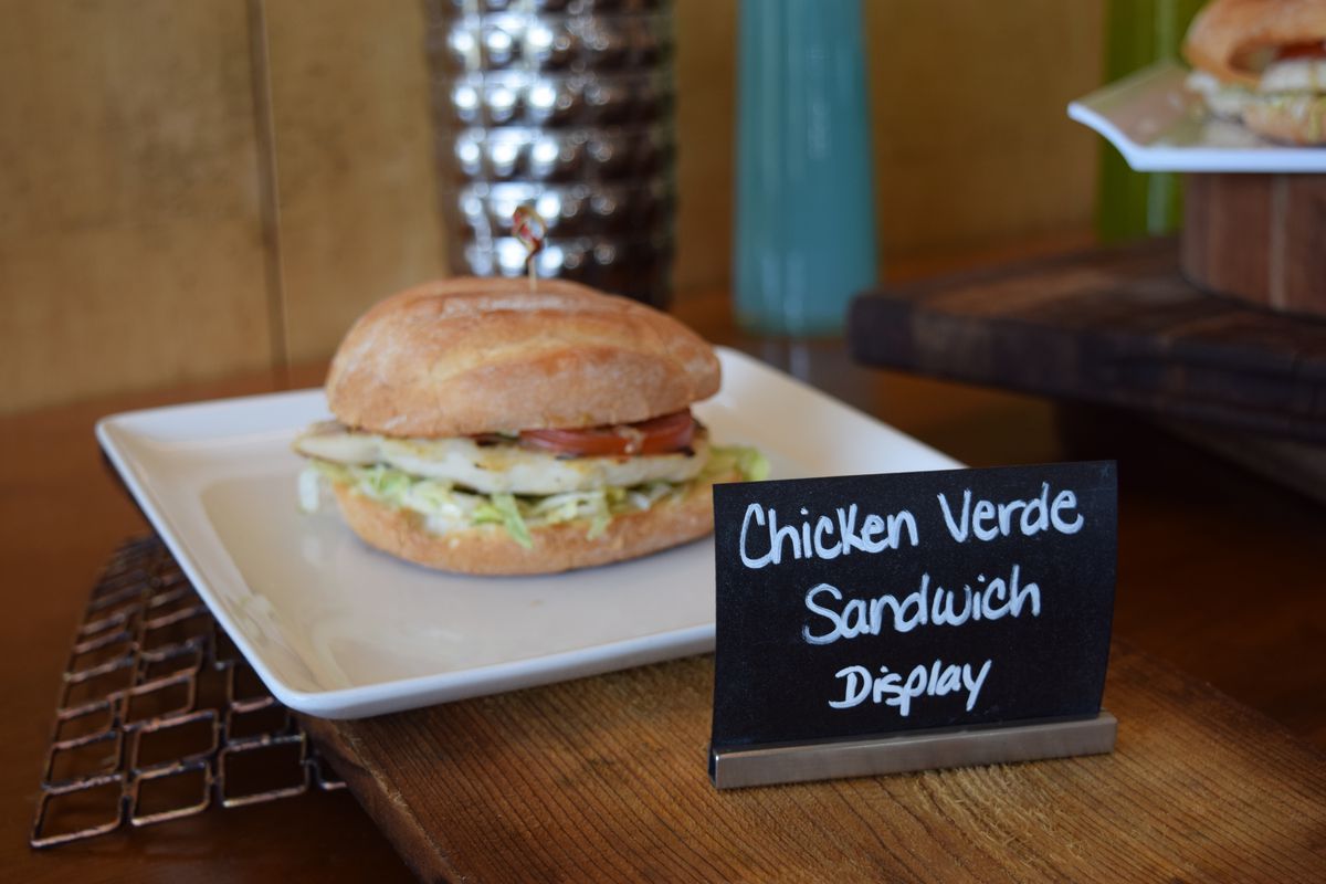 Chicken Verde Sandwich located at Healthy Cart: P420, P738; AMPM 201; Marketplace 205; Tony's Stand: 420