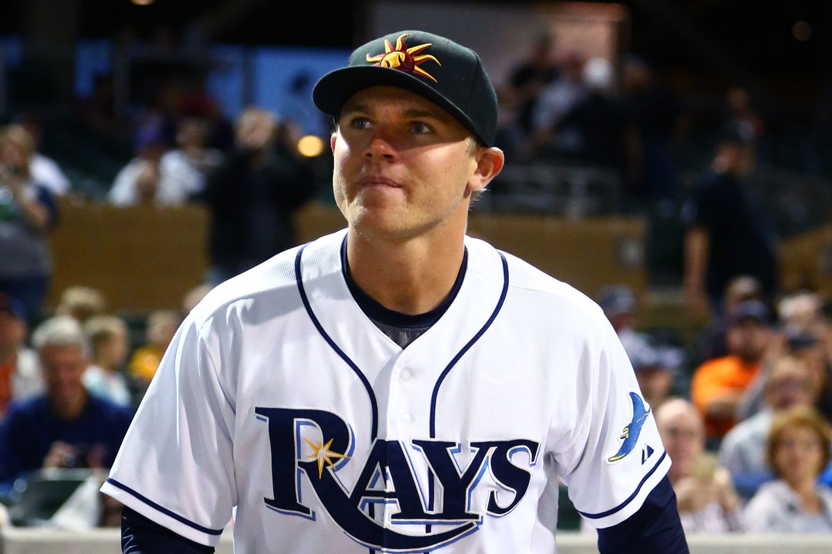 Tampa Bay Rays outfielder Jake Bauers during the Arizona Fall League Fall Stars game at Salt River Fields. 