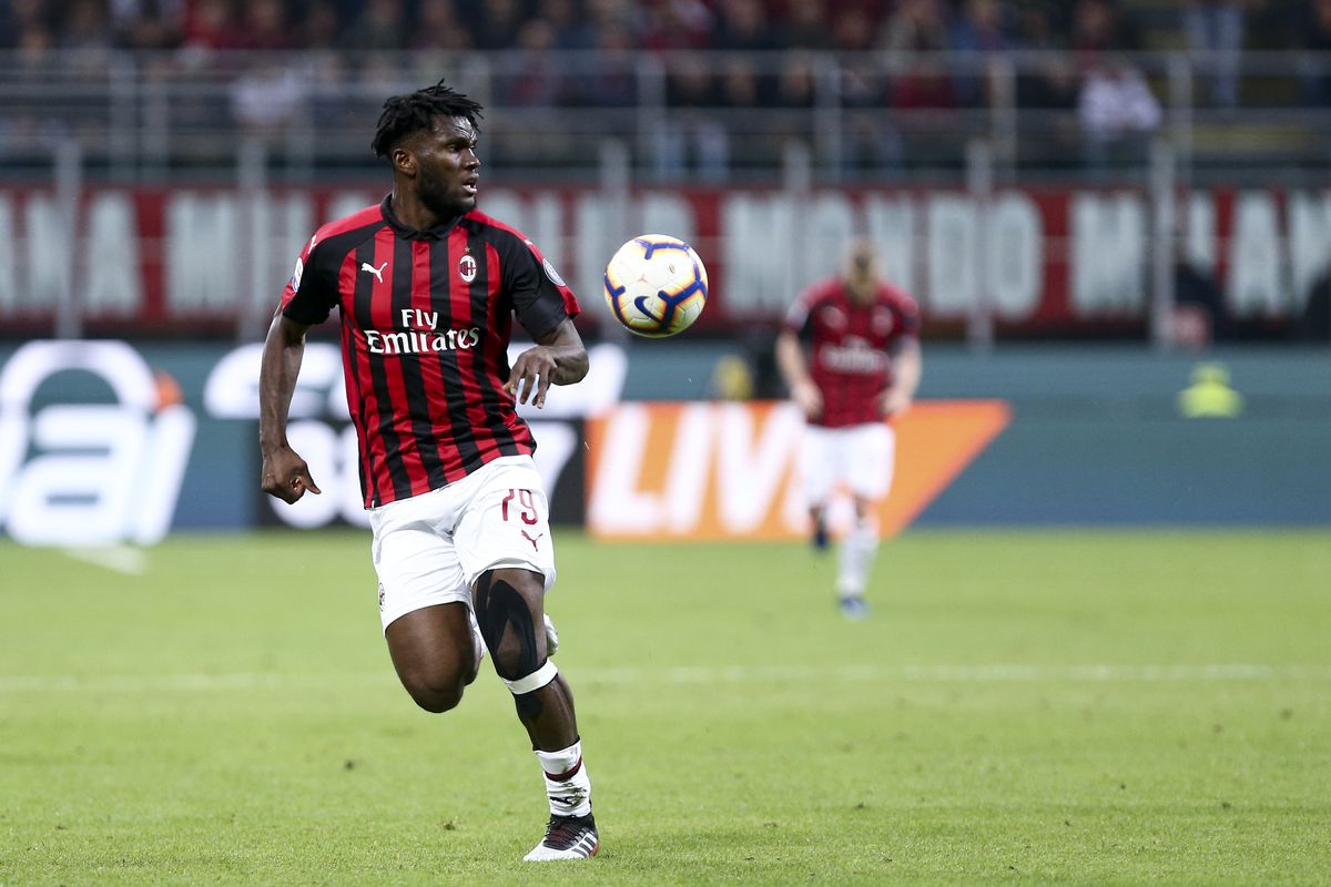 Franck Kessie of Ac Milan in action during the Serie A...
