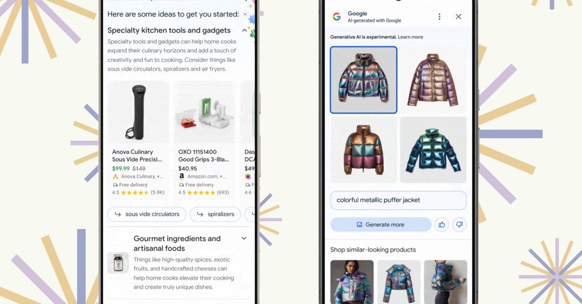 Google utilizará imágenes falsas de productos de IA para ayudarte a encontrar regalos reales