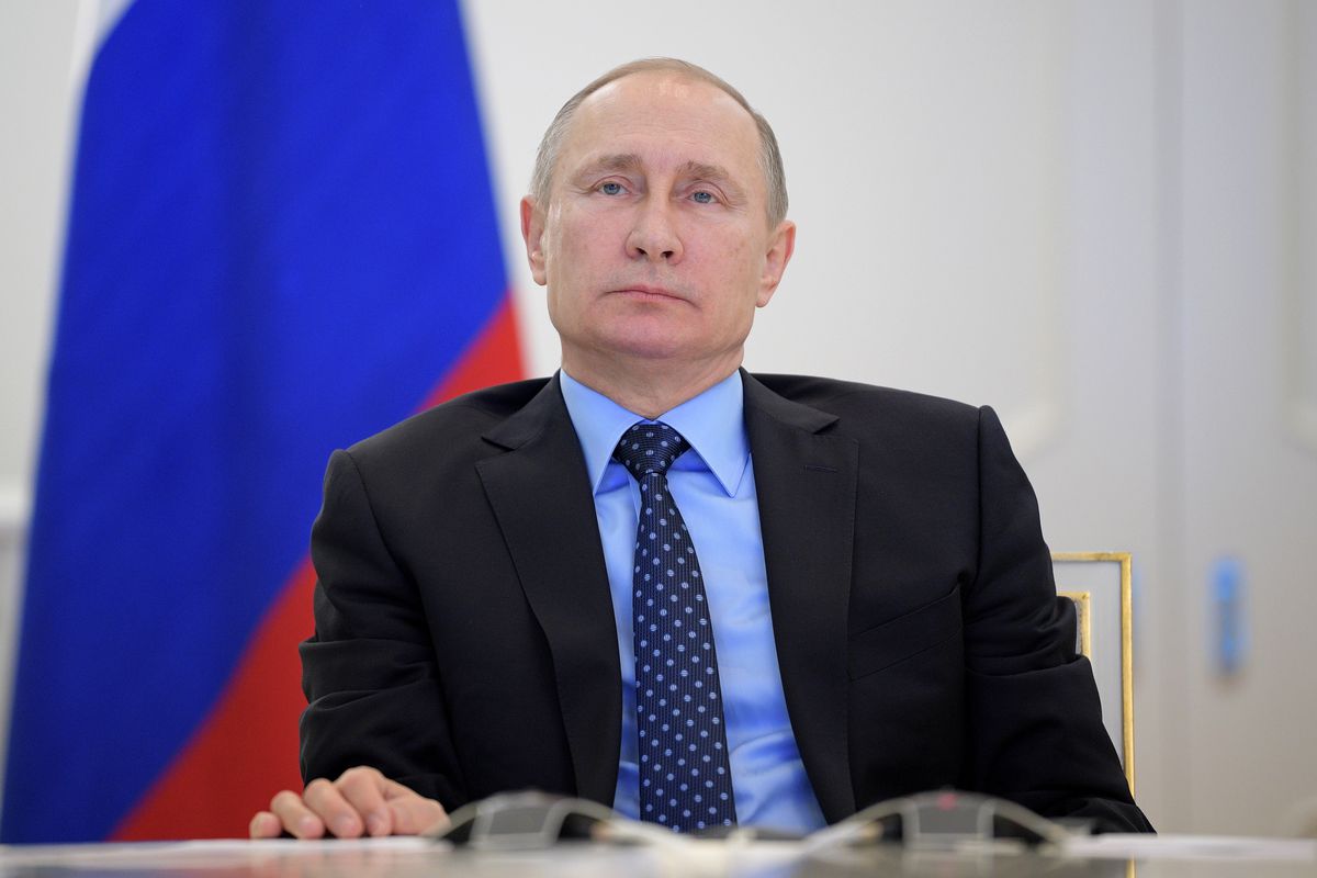 Russia's President Putin holds video link up to start gas supply to Crimea
