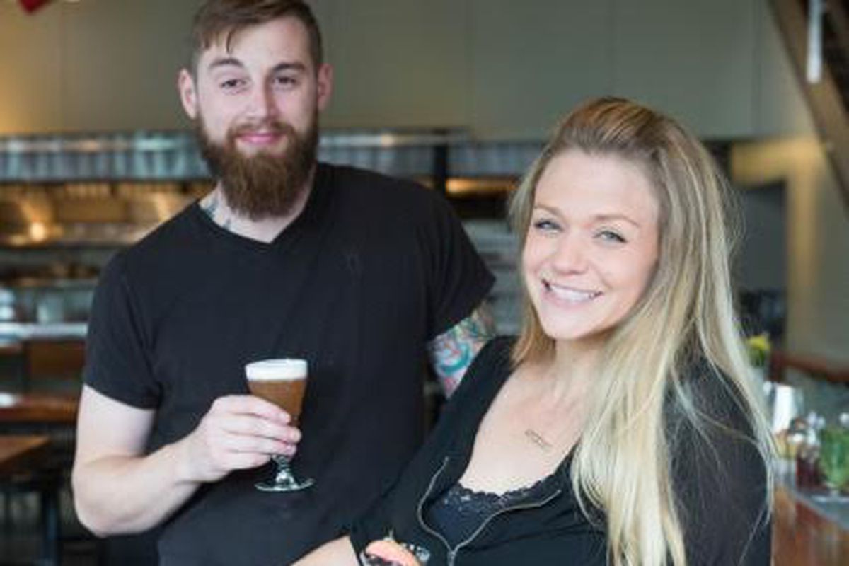 Tim Hagney, left, is taking over as bar manager as Kate Bolton, right, moves on from Maven.
