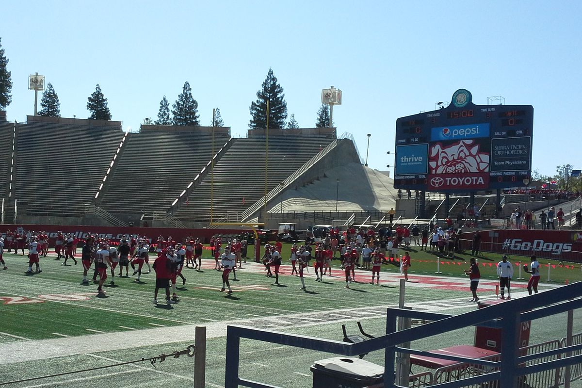The Bulldogs took the field for fans around town to wrap up spring practice.