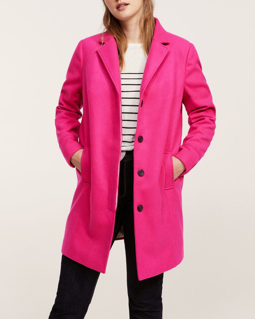 A hot pink coat