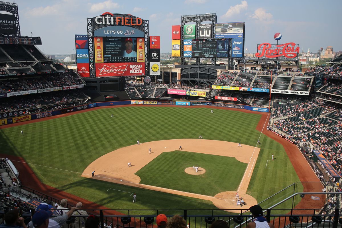 New York Mets V Philadelphia Phillies Baseball. Citi Field, New York. USA.