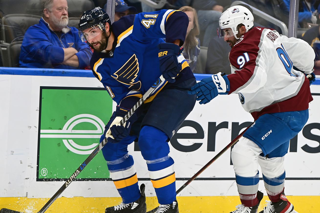 NHL: OCT 28 Avalanche at Blues