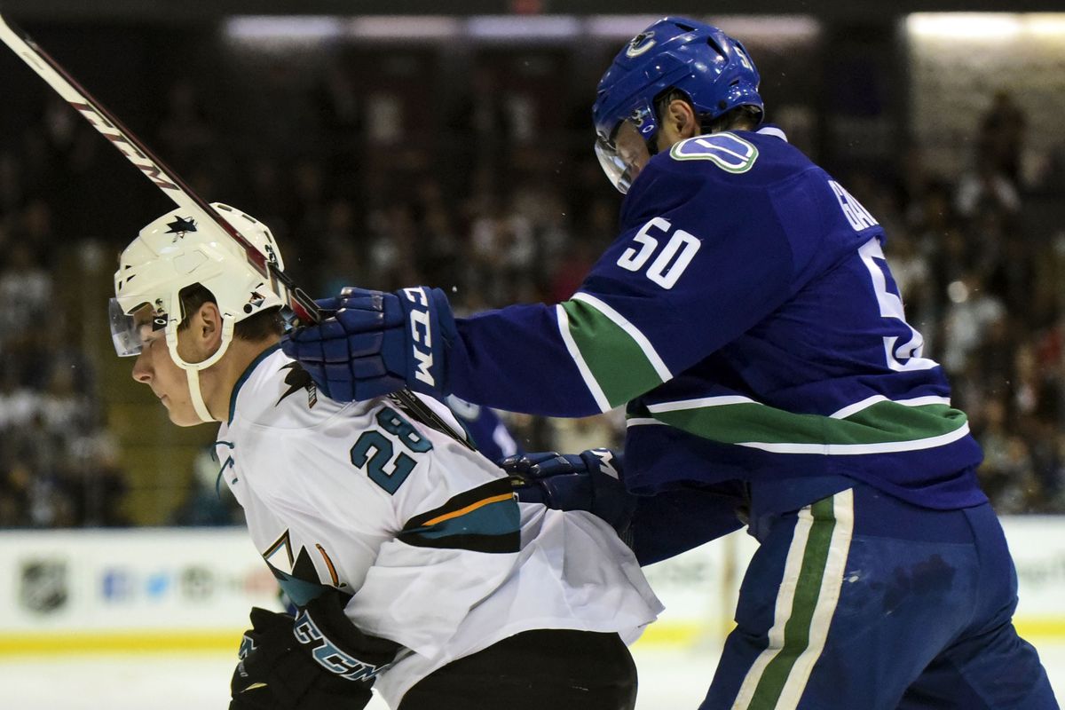 NHL: Preseason-San Jose Sharks at Vancouver Canucks