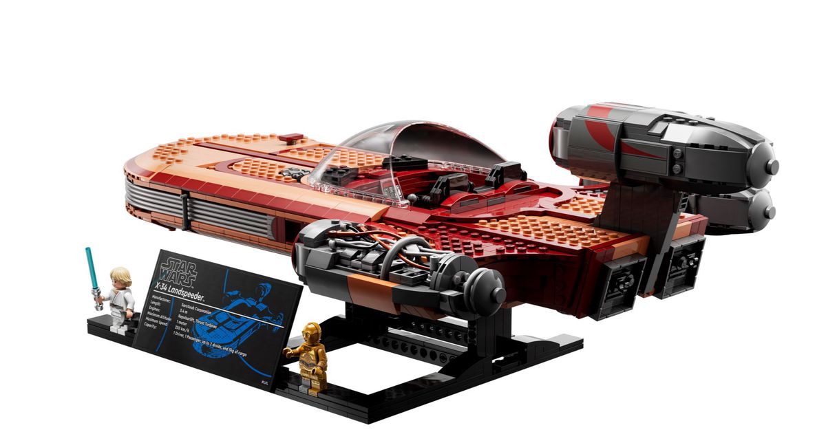 Here is Lego’s ultimate version of Luke Skywalker’s X-34 S