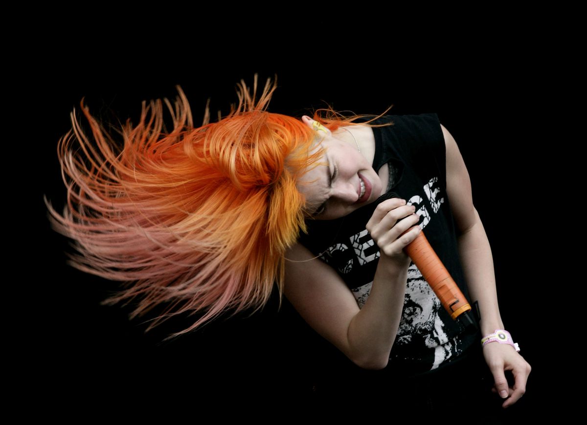 A flame-haired Hayley Williams in 2013.