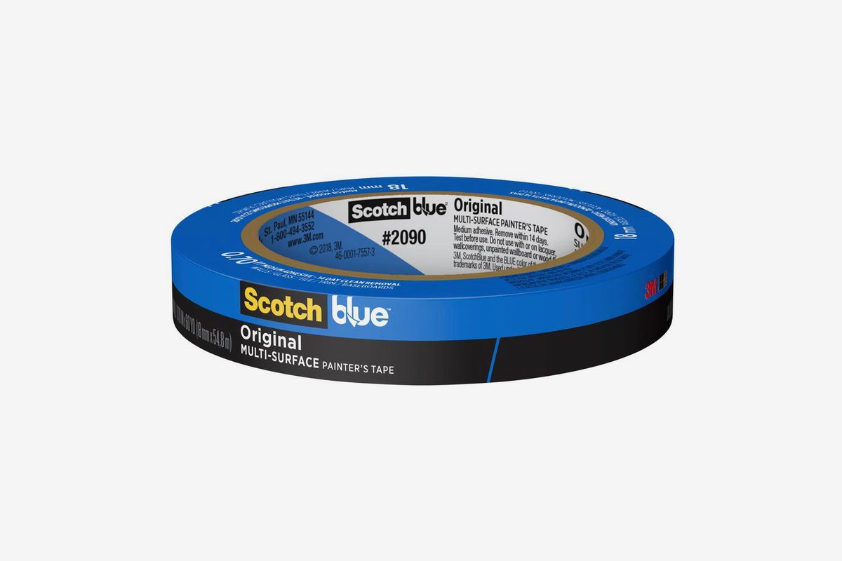 A roll of blue tape. 