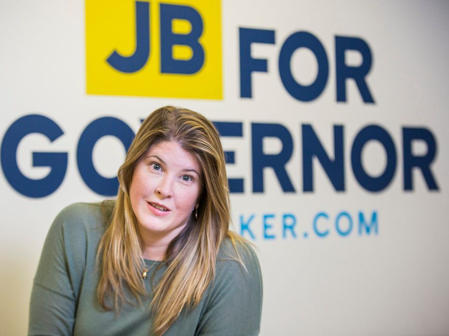 Governor-elect J.B. Pritzker’s Chief of Staff Anne Caprara, at the Pritzker Campaign headquarters in Chicago, Friday, November 9th, 2018. | James Foster/For the Sun-Times