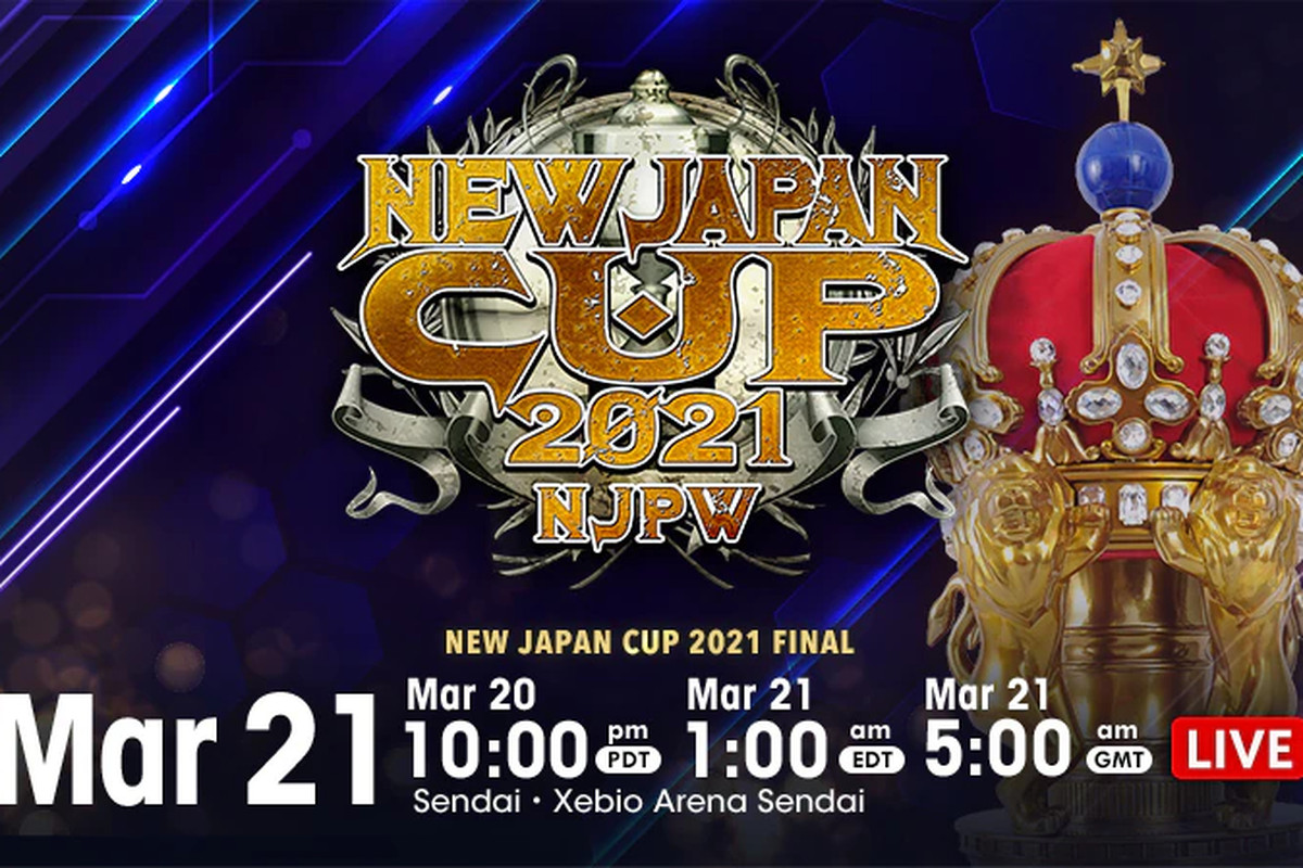 Graphic for 2021 New Japan Cup finals
