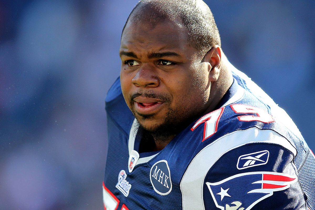 Vince Wilfork on Troy Brown: <em>"You hear people talk all the time about what it means to be a Patriot. He’s a walking Patriot."</em>