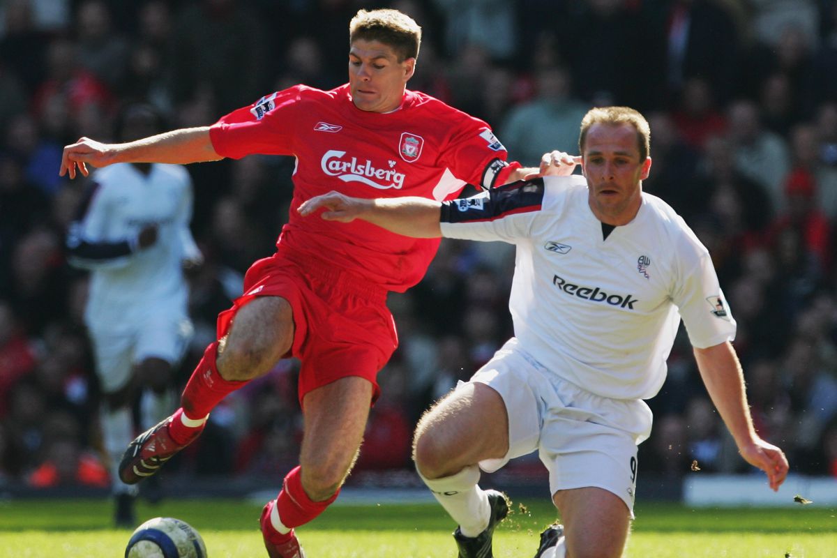 Steven Gerrard could break the record appearances in matches between Bolton and Liverpool on Saturday