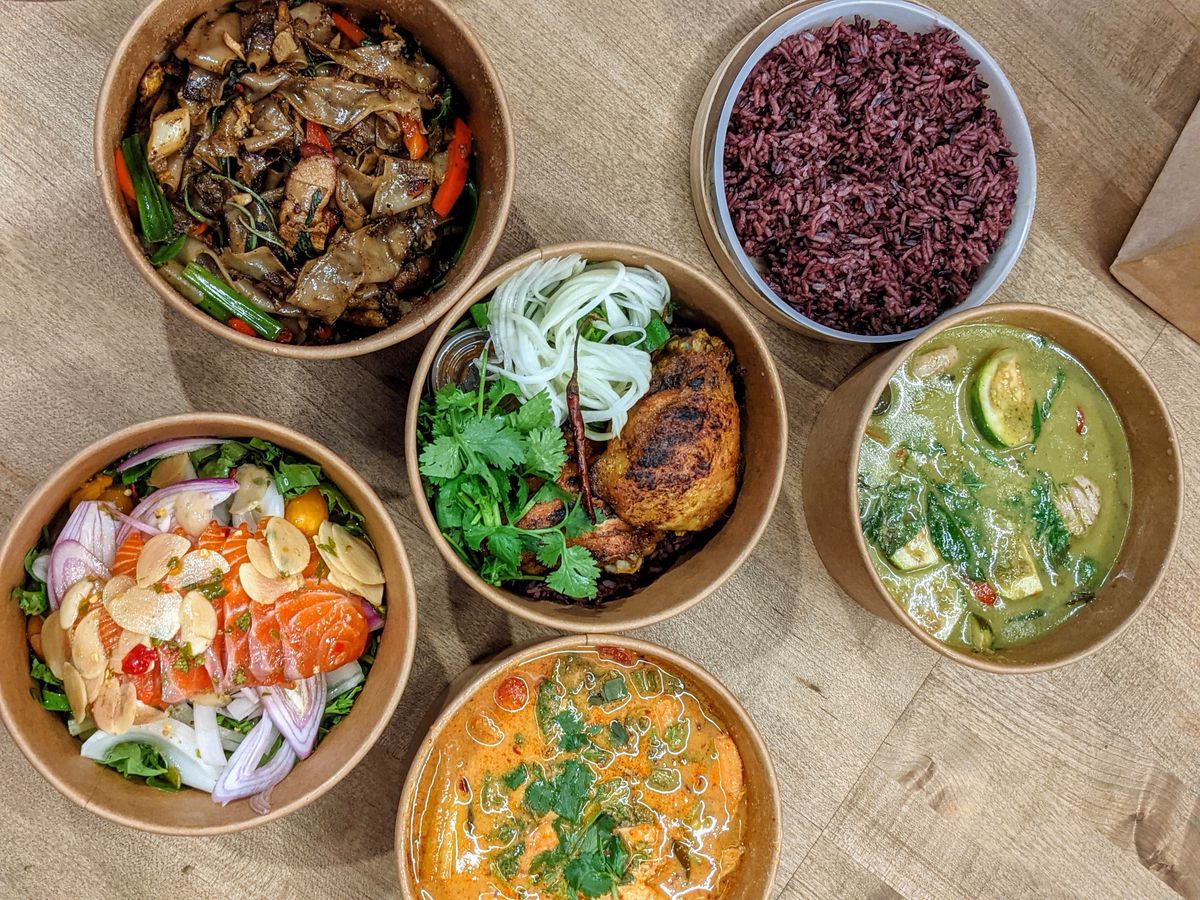 Thai dishes from Holy Basil in Downtown LA.