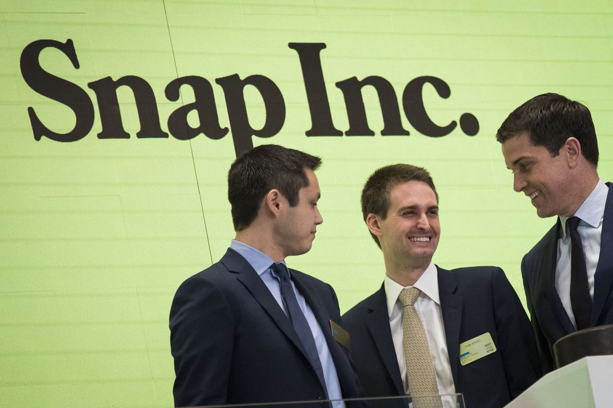 Snapchat Parent Snap Begins Trading On New York Stock Exchange