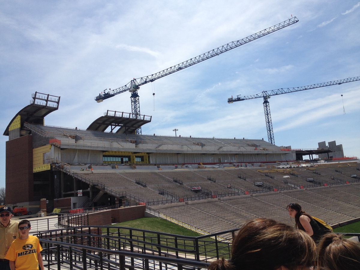 2014 Missouri spring football: East side Memorial Stadium expansion coming along swimmingly