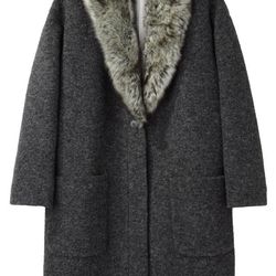 Girl By Band Of Outsiders <a href="http://www.lagarconne.com/store/item.htm?itemid=20640">Fur Collar Coat</a>, $735.