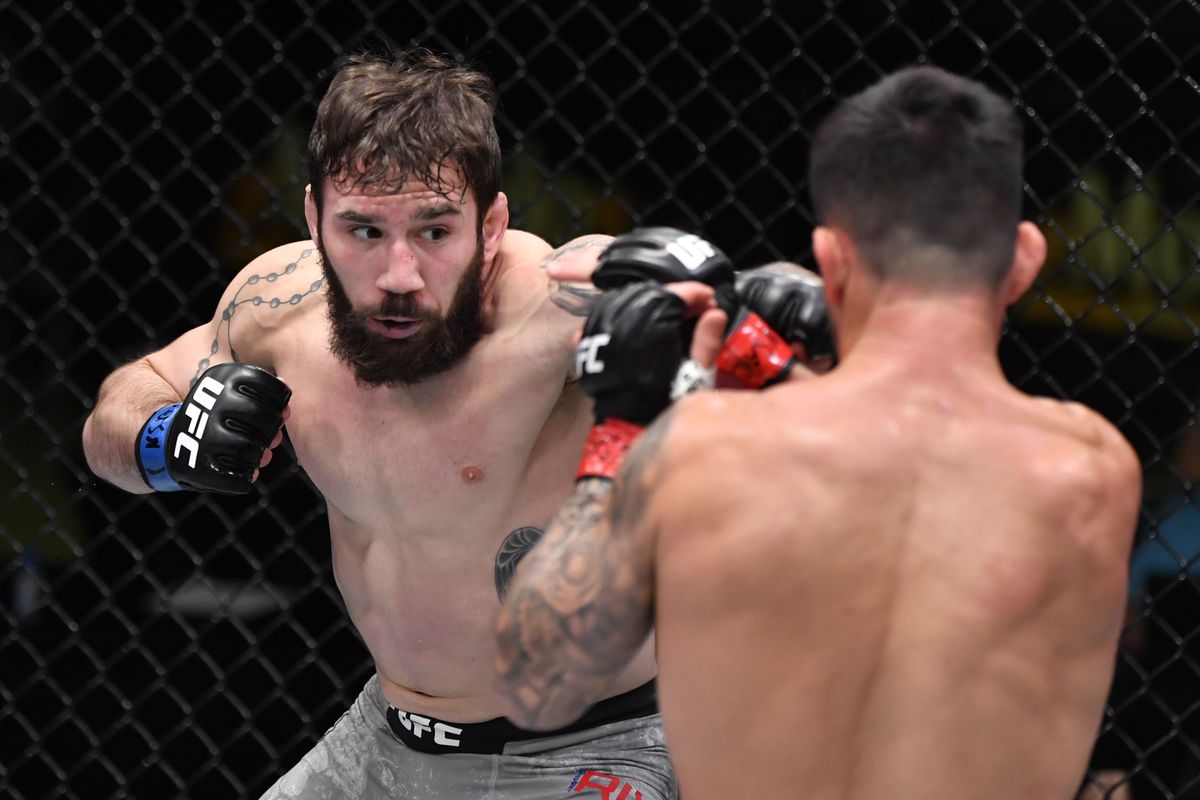 Jimmie Rivera when he fought Pedro Munhoz at the UFC APEX.