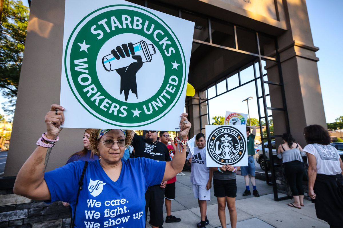 Protestors rally against Starbucks on Long Island