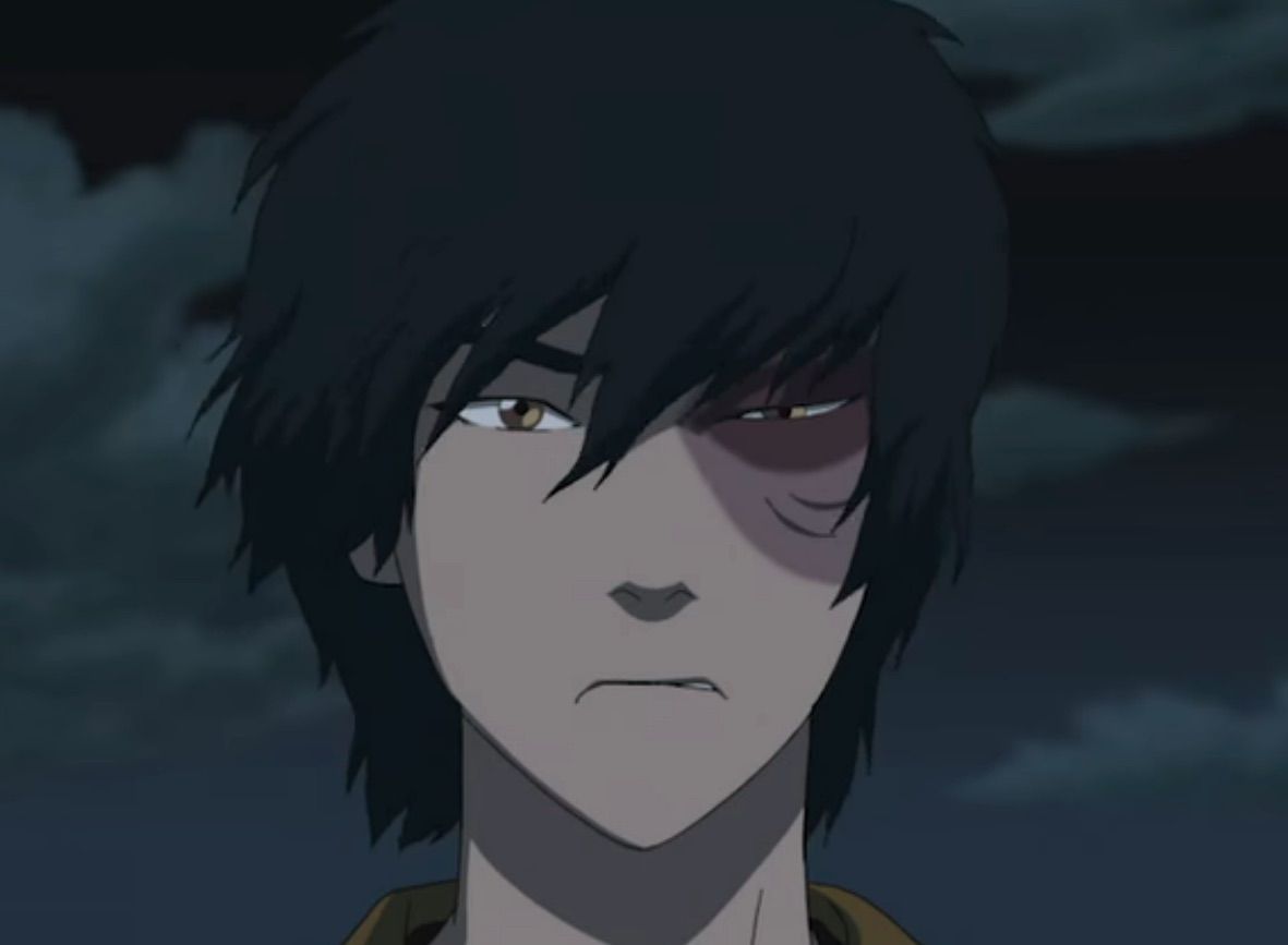 Zuko scowls at the camera, in Avatar: The Last Airbender. 