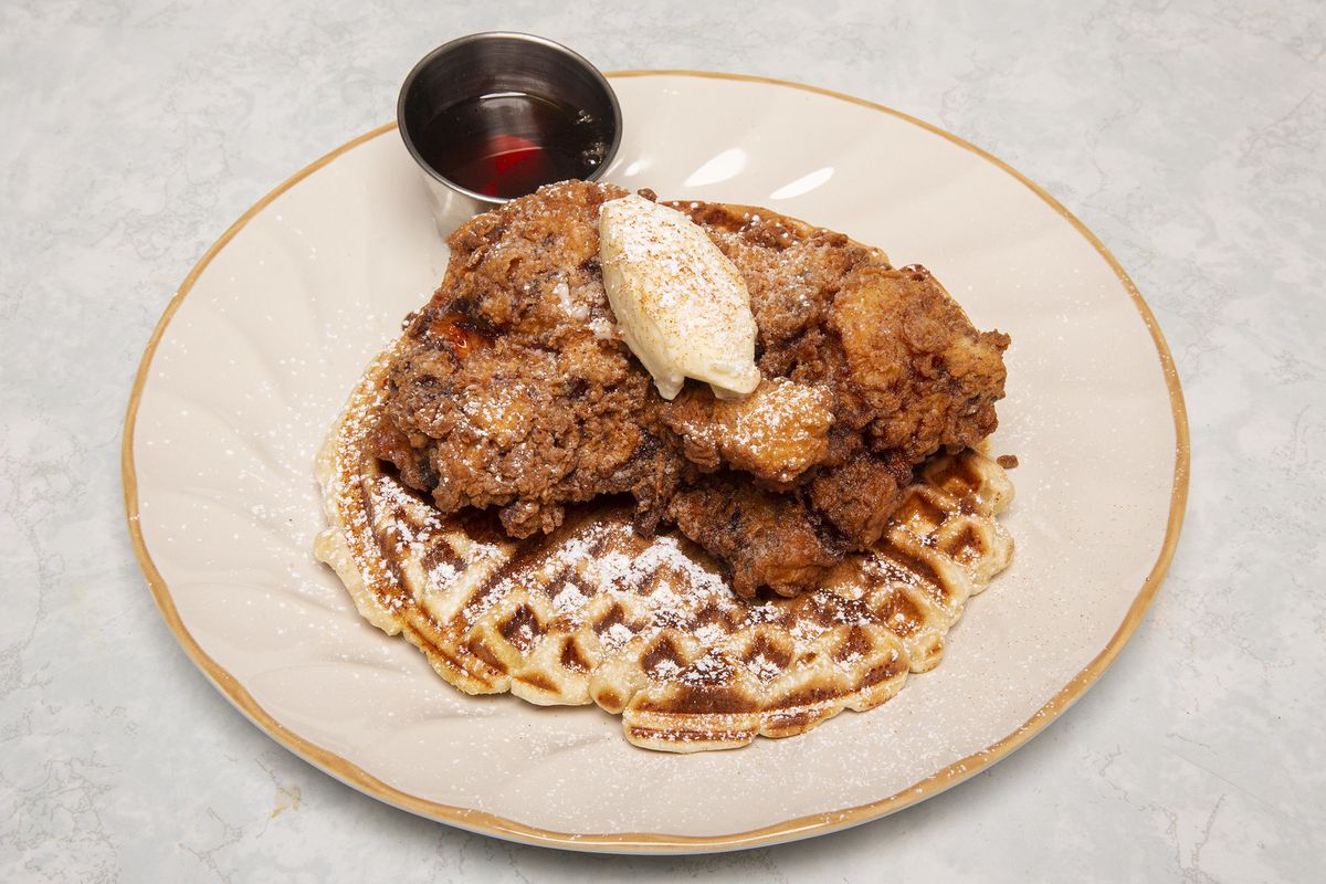 Chicken and waffles.