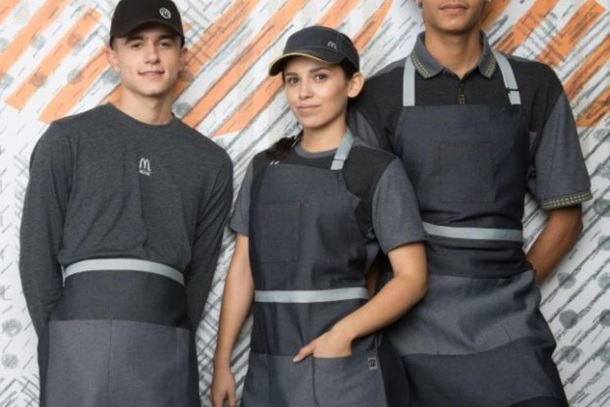 McDonald's just announced new gray uniforms.