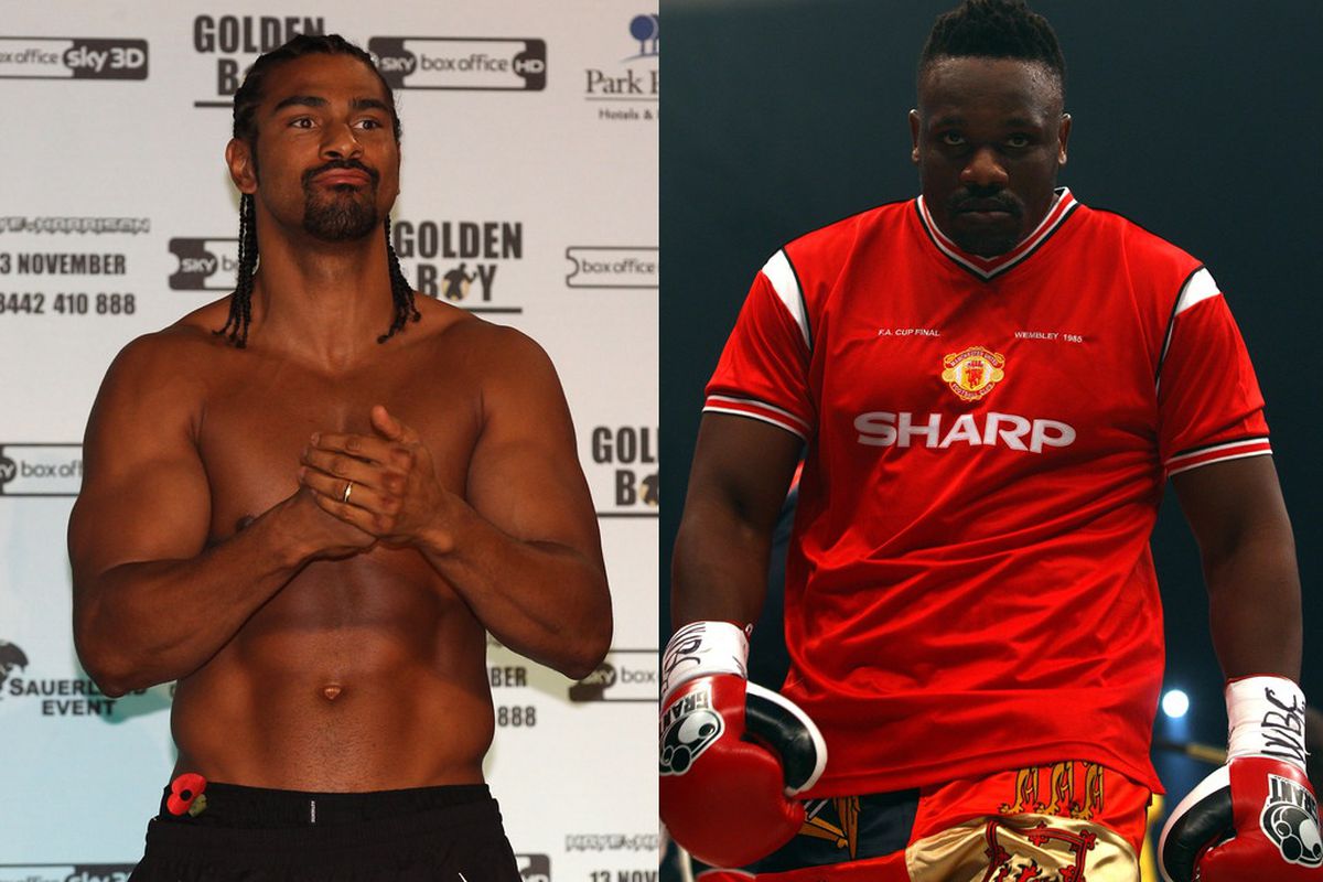 Rumors are swirling about a potential summer fight between David Haye and Dereck Chisora. (Photos by Alex Livesey/Getty Images and Alexander Hassenstein/Bongarts/Getty Images)