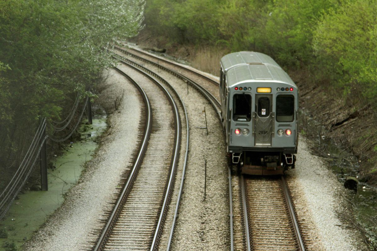 Service was suspended on the CTA Yellow Line Sept. 3, 2019, because of debris on the tracks near the Howard station on the North Side.