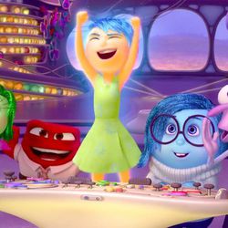 Joy, Sadness, Fear, Anger, Disgust from <i>Inside Out</i>.