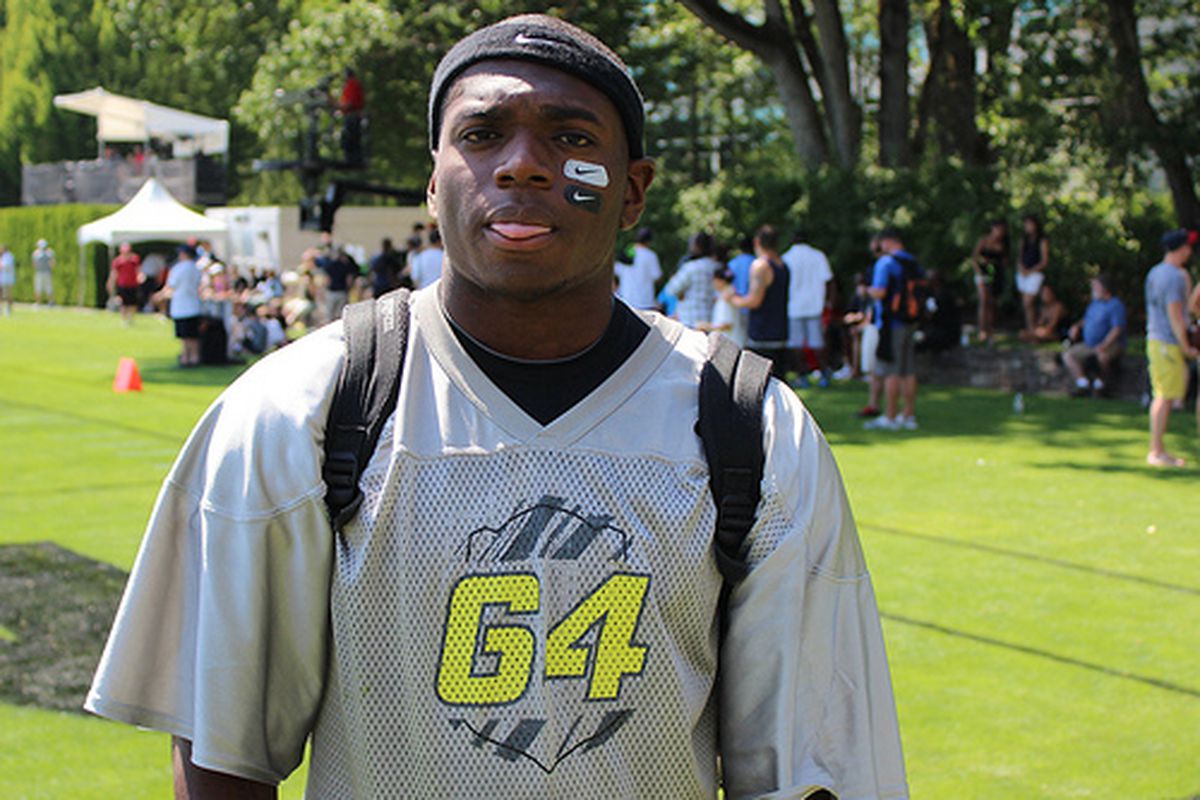Chikwe Obasih at Nike's "The Opening" camp in July.