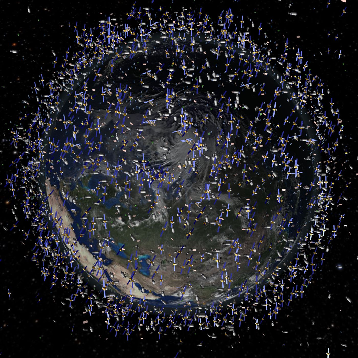 How many satellites does the earth have