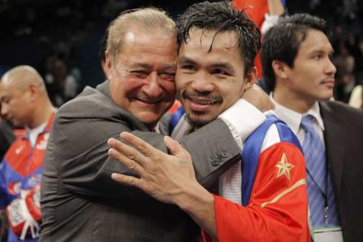 While Manny Pacquiao won't be fighting on Spike TV, Bob Arum has to be happy about the potential new deal.