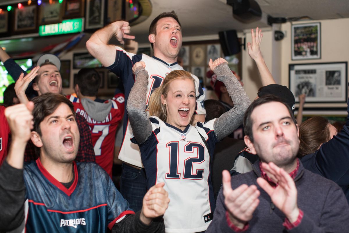 Boston Area Football Fans Gather Watch Super Bowl LIII, The New England Patriots vs The Los Angeles Rams
