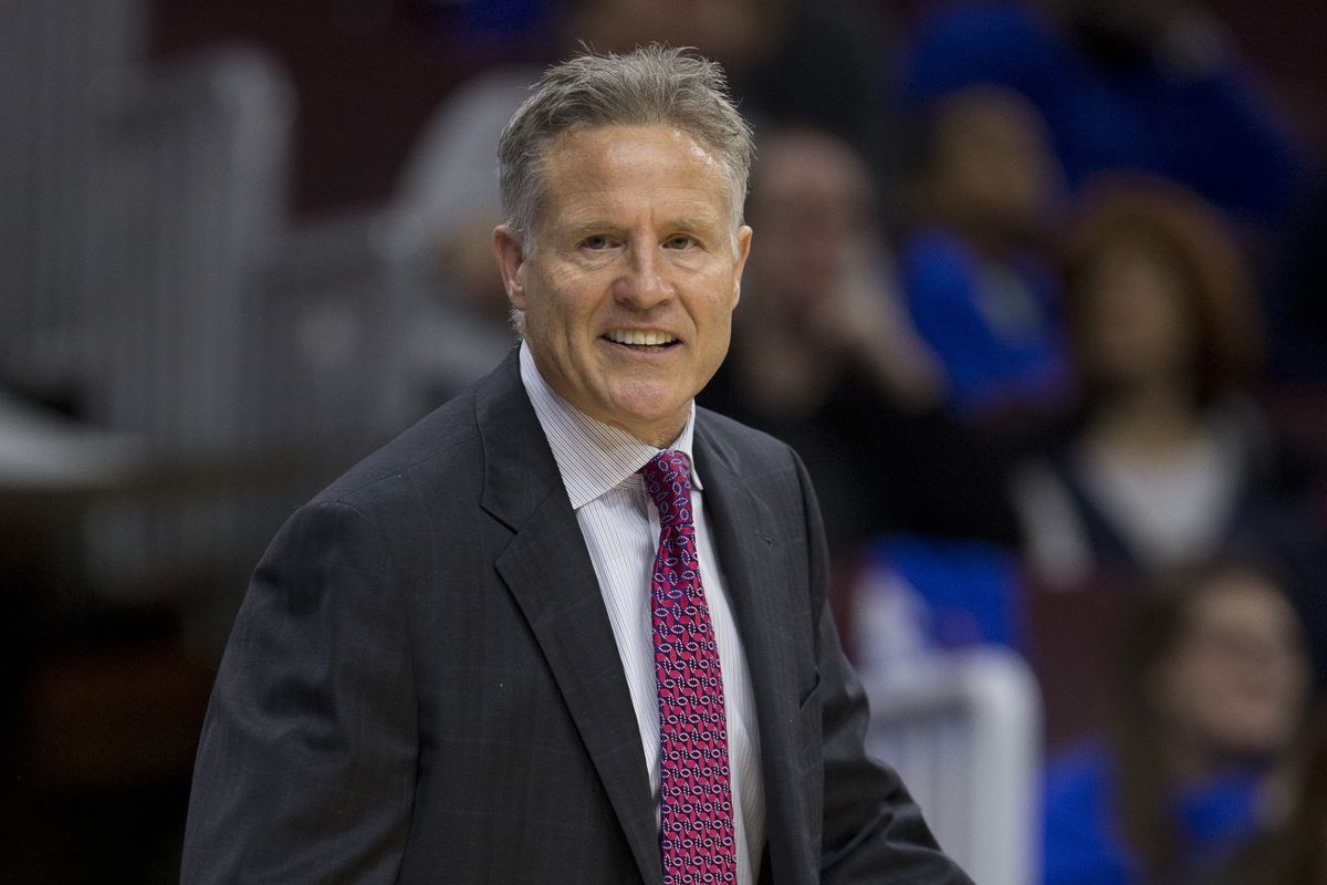 Brett Brown should clean out his office just yet.