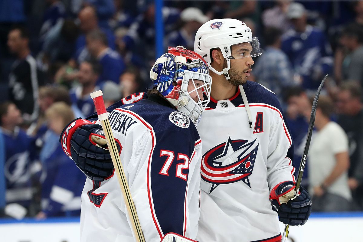 NHL: Stanley Cup Playoffs-Columbus Blue Jackets at Tampa Bay Lightning