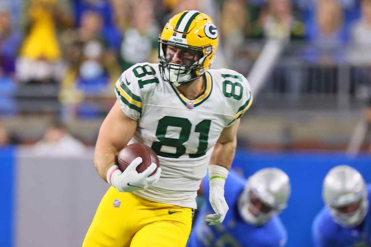 Packers tight end Josiah Deguara was the team's leading receiver among tight ends in 2021