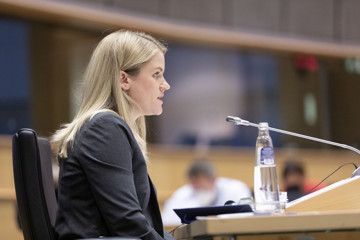 Facebook Whistleblower Frances Haugen At The European Parliament