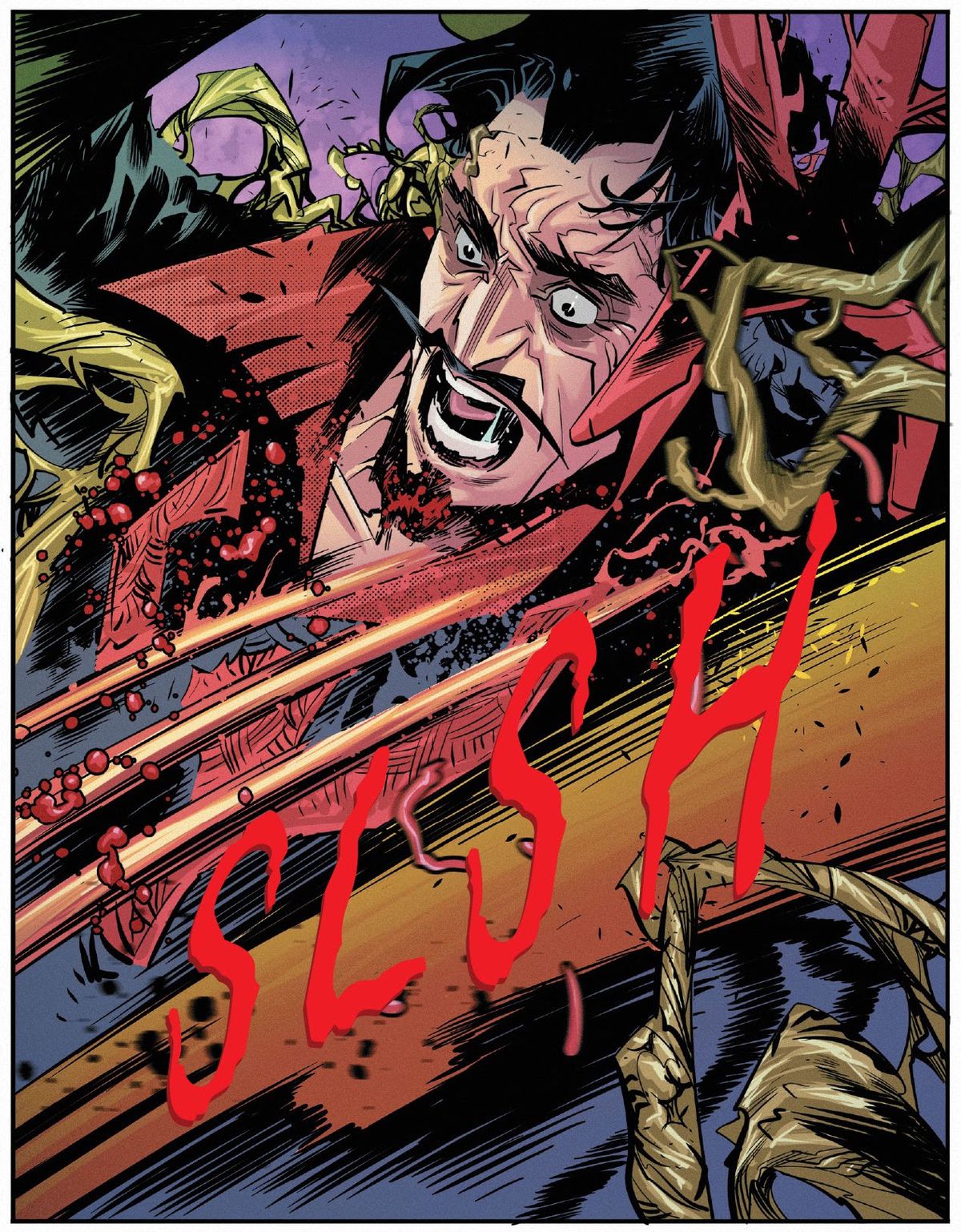 Black Tom Cassidy gets sliced apart by three telltale claws in X Deaths of Wolverine #1 (2022). 