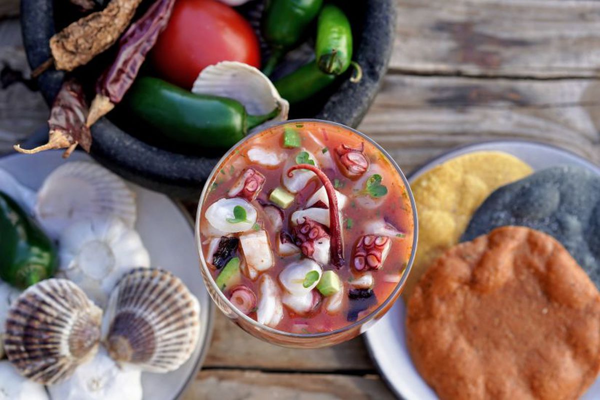 A ceviche with octopus