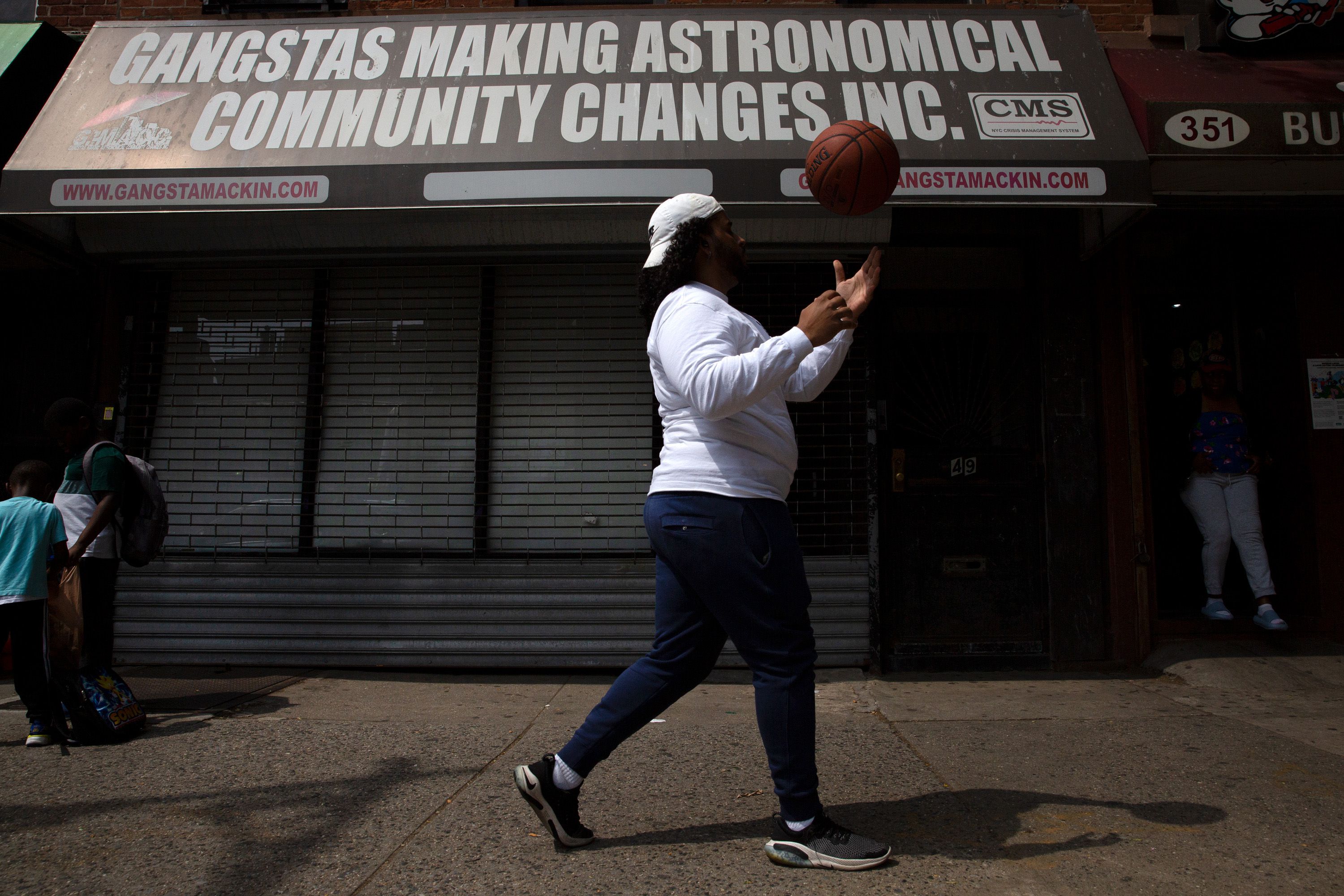 The Myrtle Avenue storefront for violence interrupter group Gangstas Making Astronomical Community Changes, Inc. has bee shuttered since 2021.