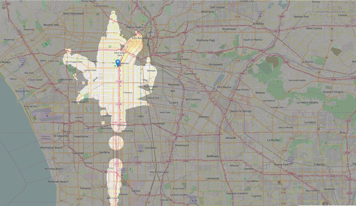 LAFC Metro map