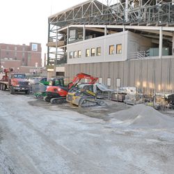 End of the first-base line grandstand on Sheffield - 