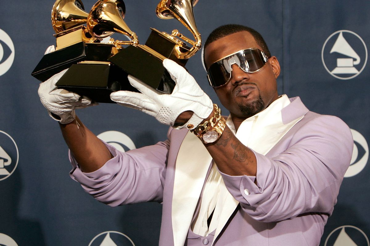 Kanye with a bunch of Grammys. This could be you!