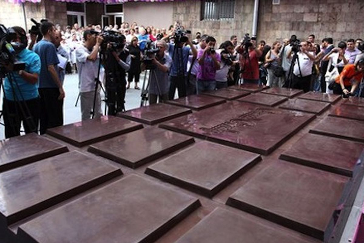 The world's largest chocolate bar. 