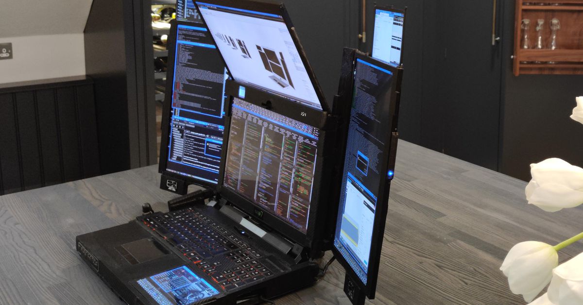 This laptop has seven times the average number of screens